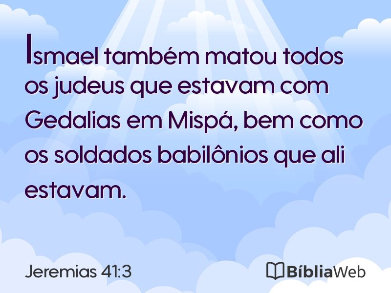 Jeremias 41:3 em imagem para compartilhar