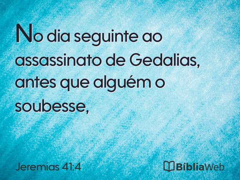 Jeremias 41:4 em imagem para compartilhar
