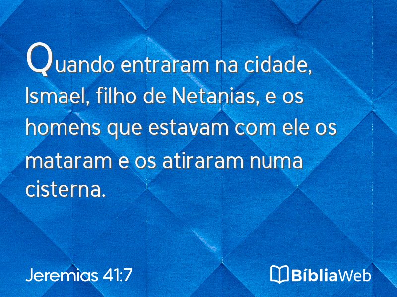 Jeremias 41:7 em imagem para compartilhar