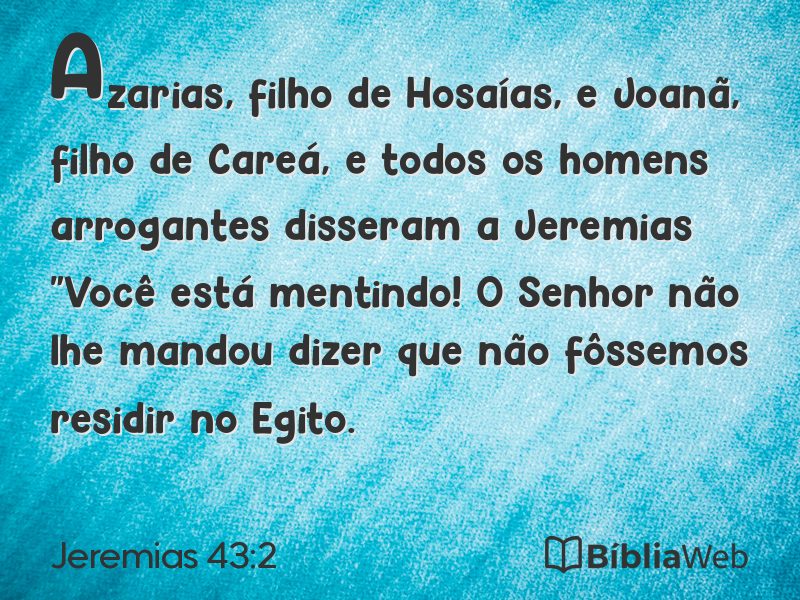 Jeremias 43:2 em imagem para compartilhar