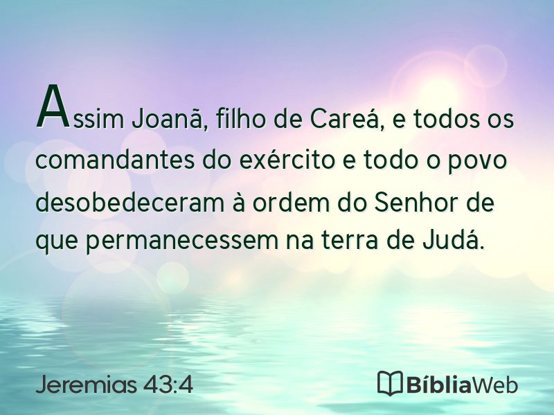 Jeremias 43:4 em imagem para compartilhar
