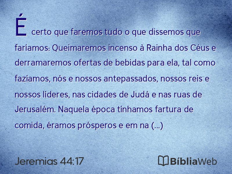 Jeremias 44:17 em imagem para compartilhar