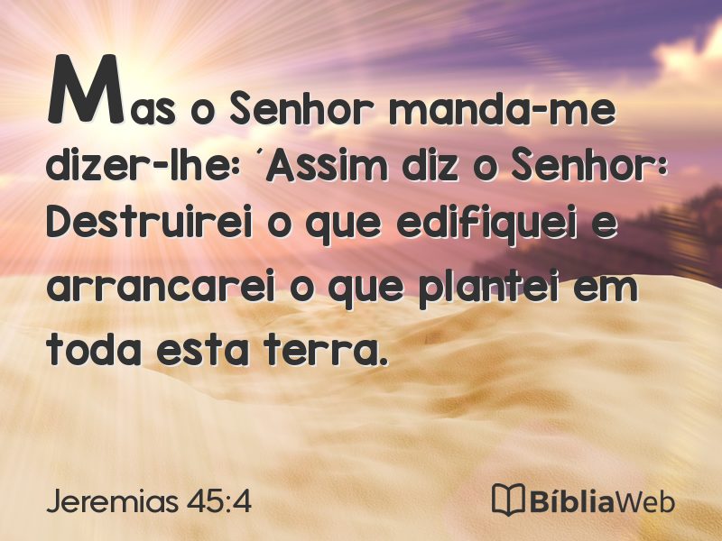 Jeremias 45:4 em imagem para compartilhar