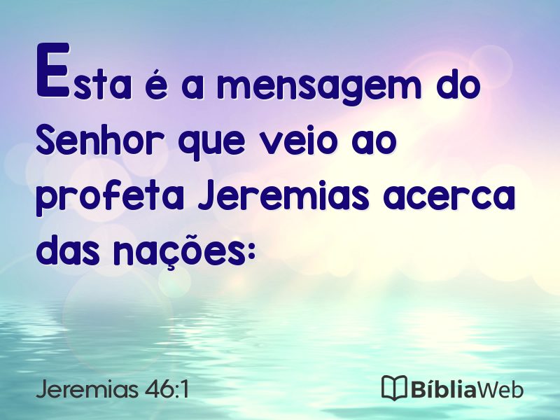 Jeremias 46:1 em imagem para compartilhar