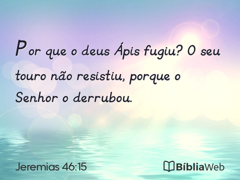 Jeremias 46:15 em imagem para compartilhar