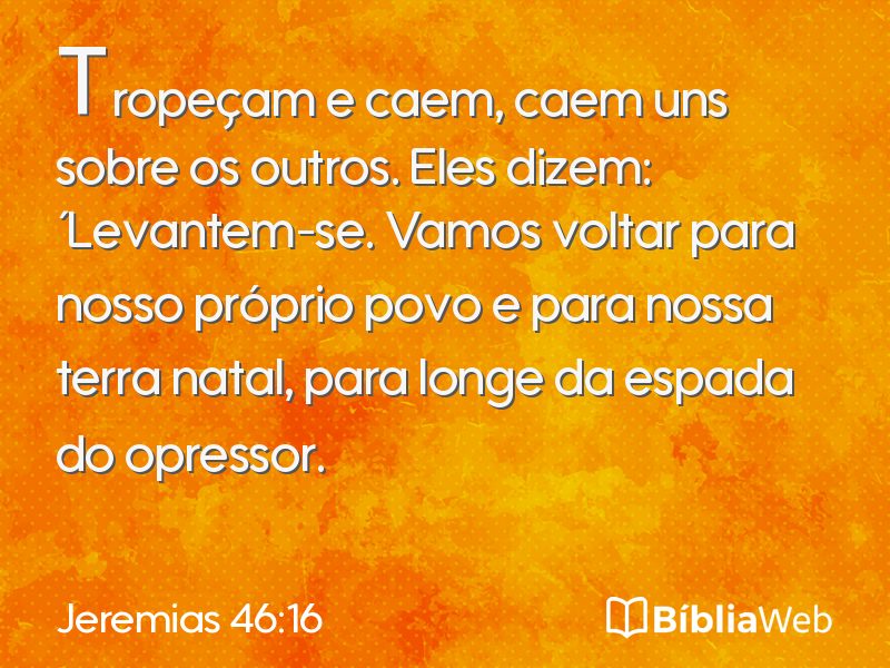 Jeremias 46:16 em imagem para compartilhar