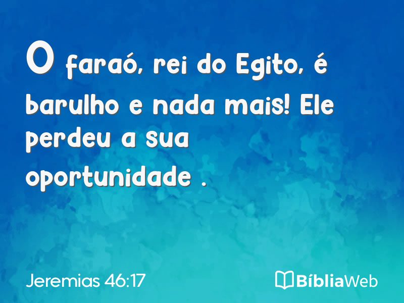 Jeremias 46:17 em imagem para compartilhar