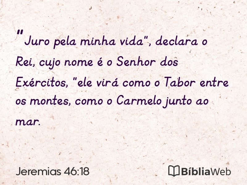 Jeremias 46:18 em imagem para compartilhar