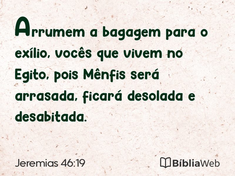 Jeremias 46:19 em imagem para compartilhar