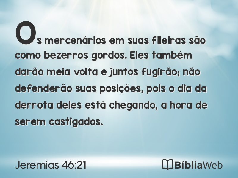 Jeremias 46:21 em imagem para compartilhar