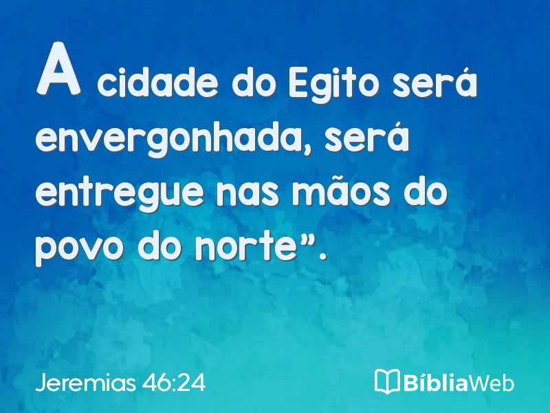 Jeremias 46:24 em imagem para compartilhar