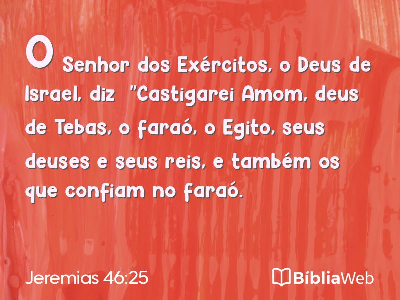 Jeremias 46:25 em imagem para compartilhar