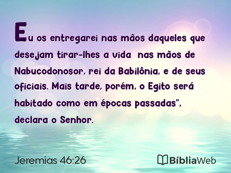 Jeremias 46:26 em imagem para compartilhar