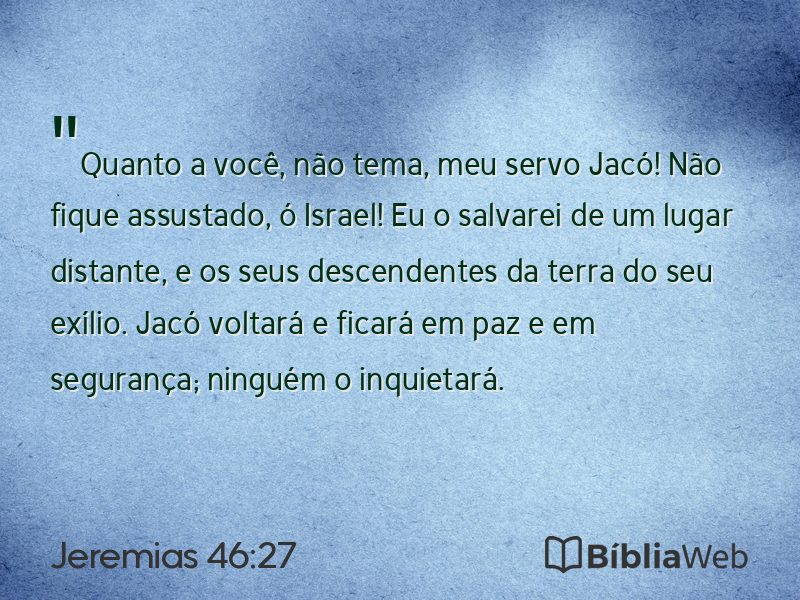 Jeremias 46:27 em imagem para compartilhar
