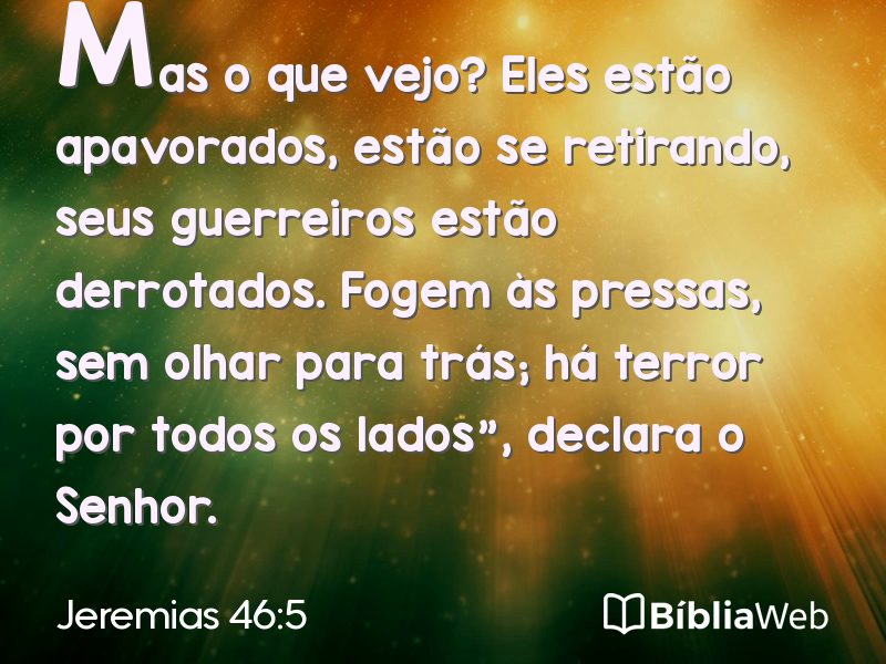 Jeremias 46:5 em imagem para compartilhar