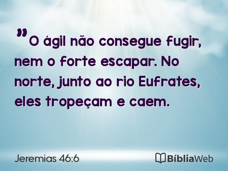 Jeremias 46:6 em imagem para compartilhar