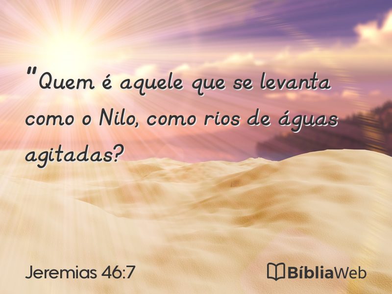 Jeremias 46:7 em imagem para compartilhar