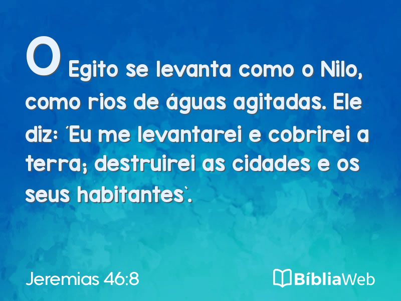 Jeremias 46:8 em imagem para compartilhar