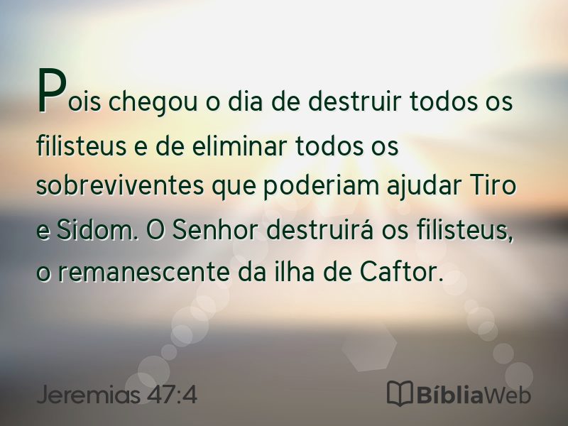 Jeremias 47:4 em imagem para compartilhar