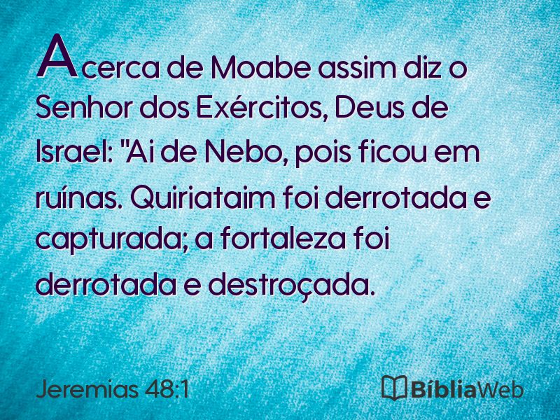 Jeremias 48:1 em imagem para compartilhar