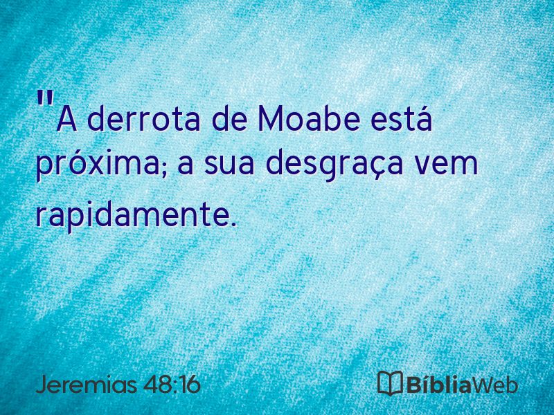 Jeremias 48:16 em imagem para compartilhar