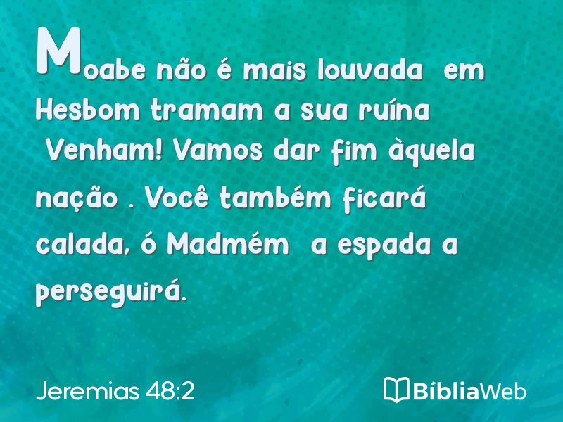 Jeremias 48:2 em imagem para compartilhar