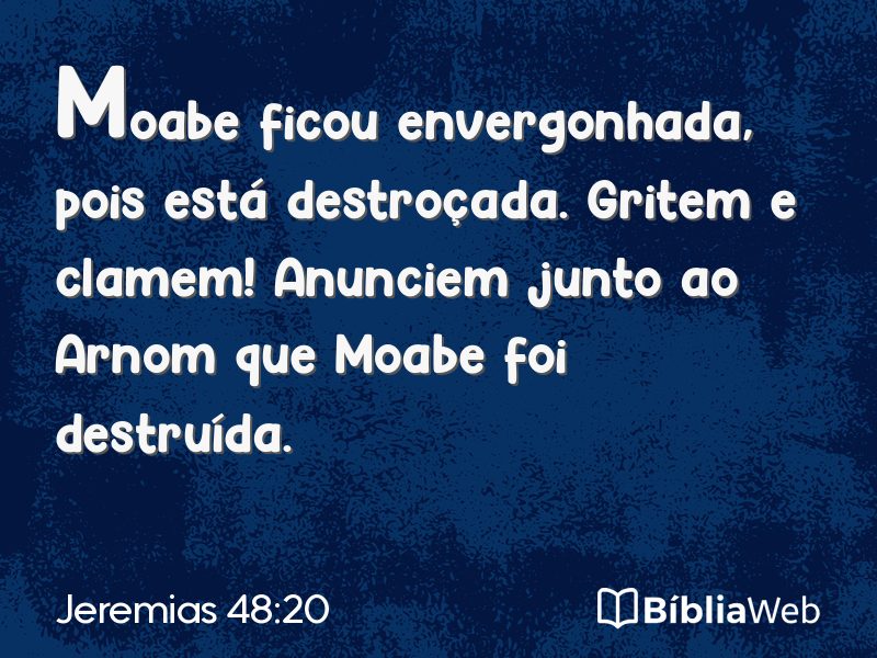 Jeremias 48:20 em imagem para compartilhar