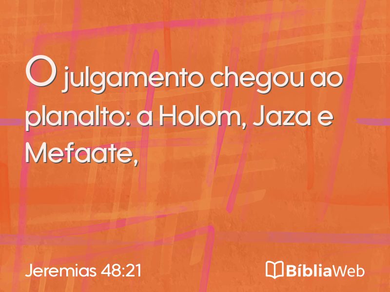 Jeremias 48:21 em imagem para compartilhar