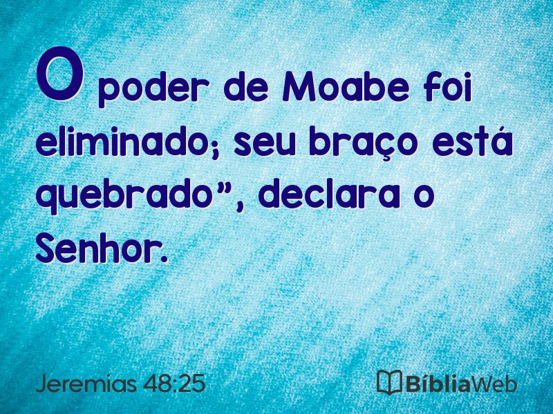 Jeremias 48:25 em imagem para compartilhar