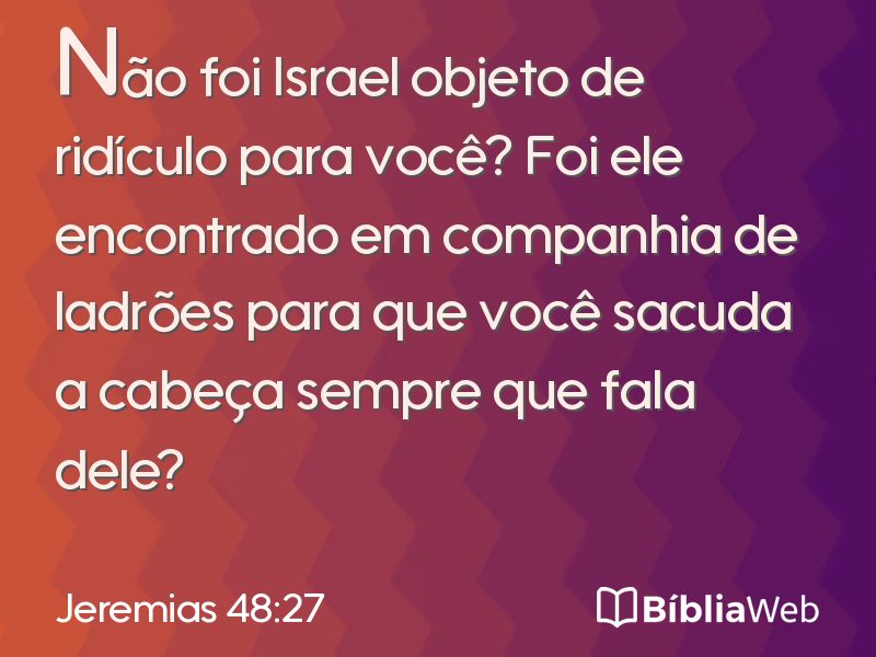 Jeremias 48:27 em imagem para compartilhar