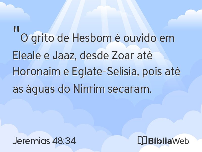 Jeremias 48:34 em imagem para compartilhar