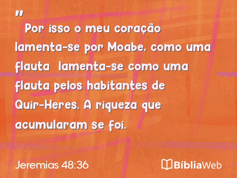 Jeremias 48:36 em imagem para compartilhar