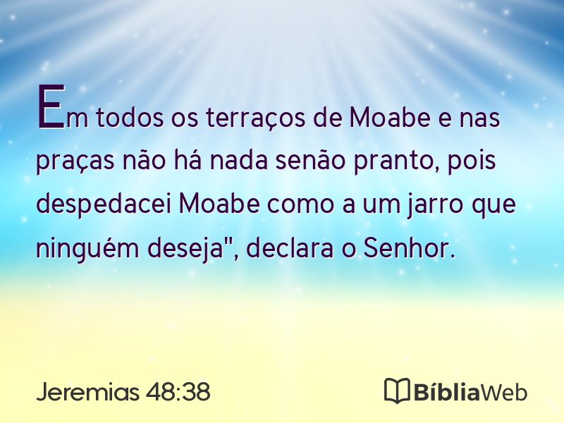 Jeremias 48:38 em imagem para compartilhar