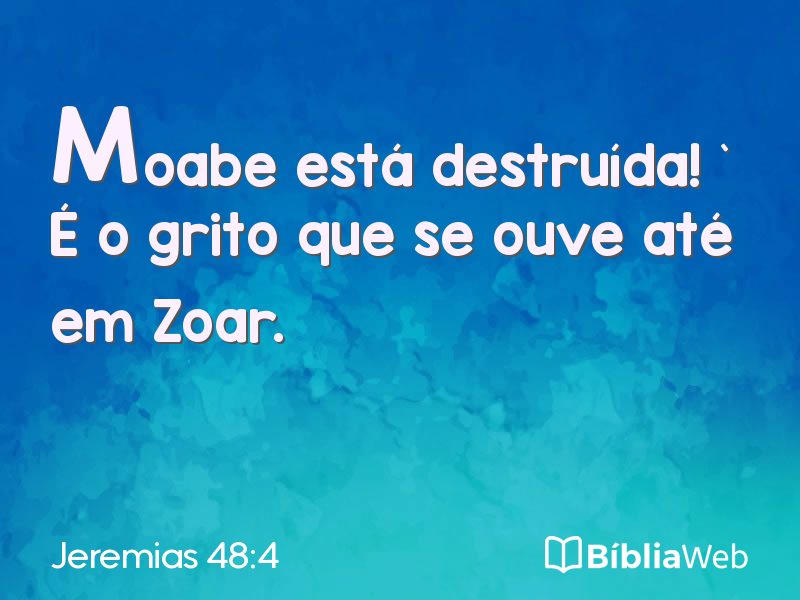 Jeremias 48:4 em imagem para compartilhar