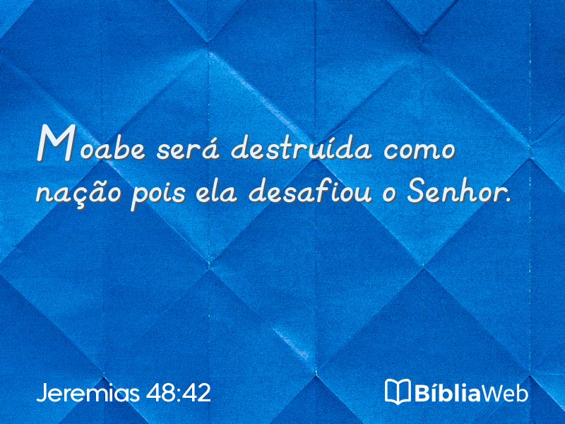 Jeremias 48:42 em imagem para compartilhar