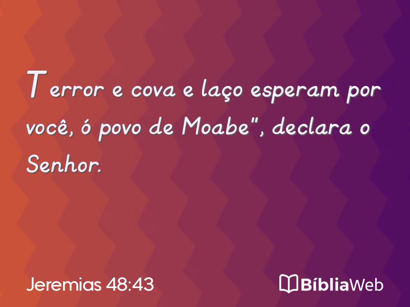 Jeremias 48:43 em imagem para compartilhar
