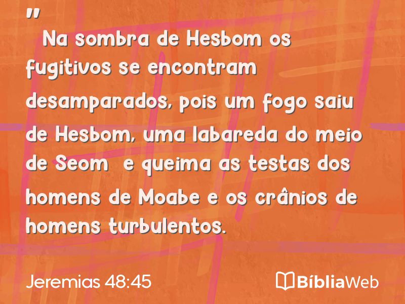 Jeremias 48:45 em imagem para compartilhar