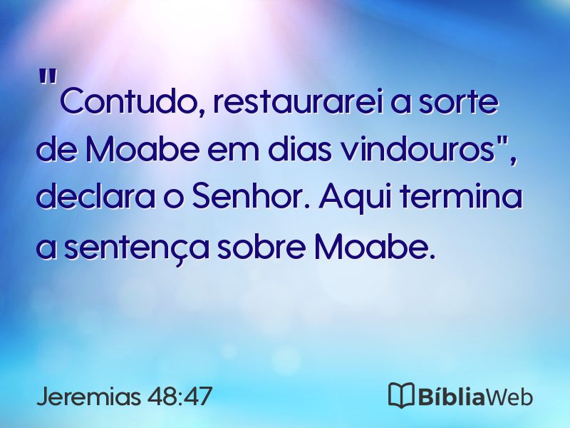 Jeremias 48:47 em imagem para compartilhar