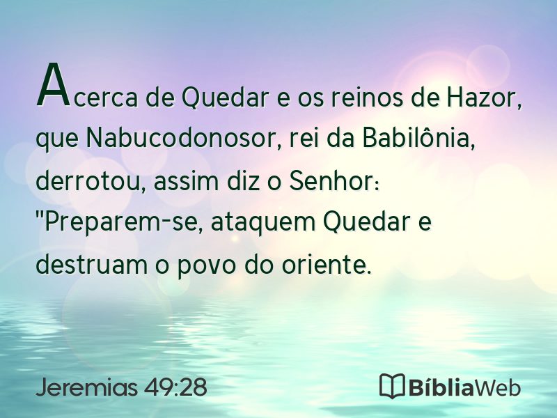 Jeremias 49:28 em imagem para compartilhar