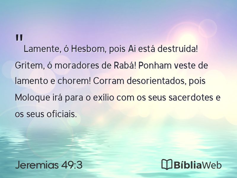 Jeremias 49:3 em imagem para compartilhar