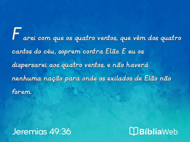 Jeremias 49:36 em imagem para compartilhar