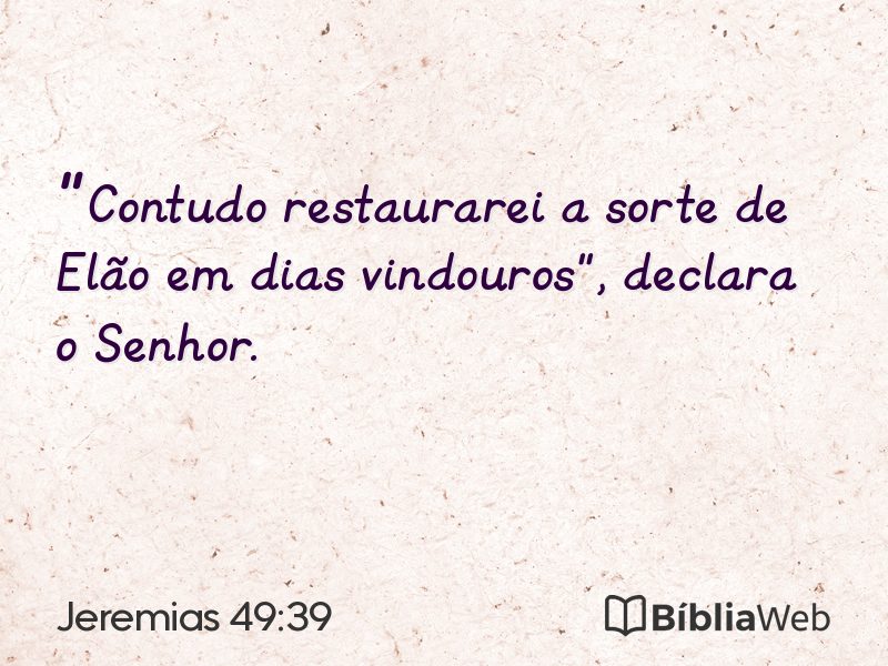 Jeremias 49:39 em imagem para compartilhar