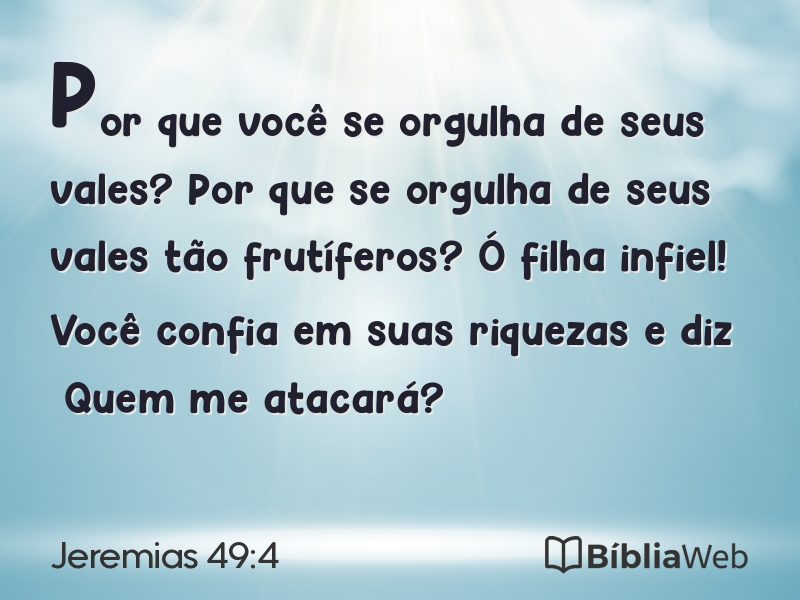 Jeremias 49:4 em imagem para compartilhar