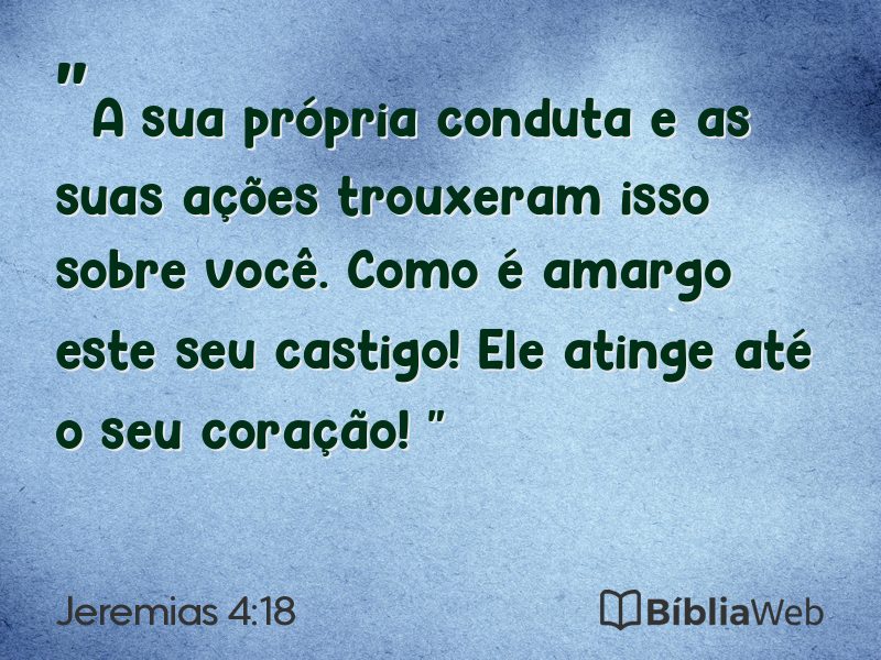 Jeremias 4:18 em imagem para compartilhar
