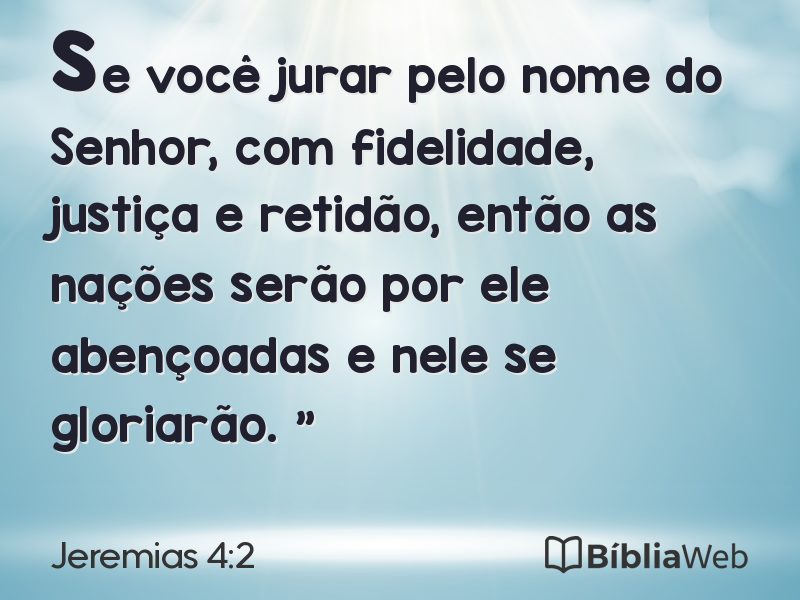Jeremias 4:2 em imagem para compartilhar
