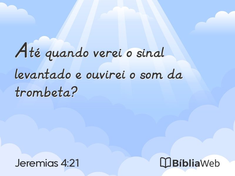 Jeremias 4:21 em imagem para compartilhar
