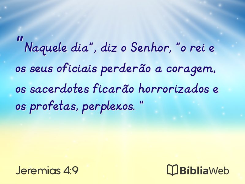 Jeremias 4:9 em imagem para compartilhar