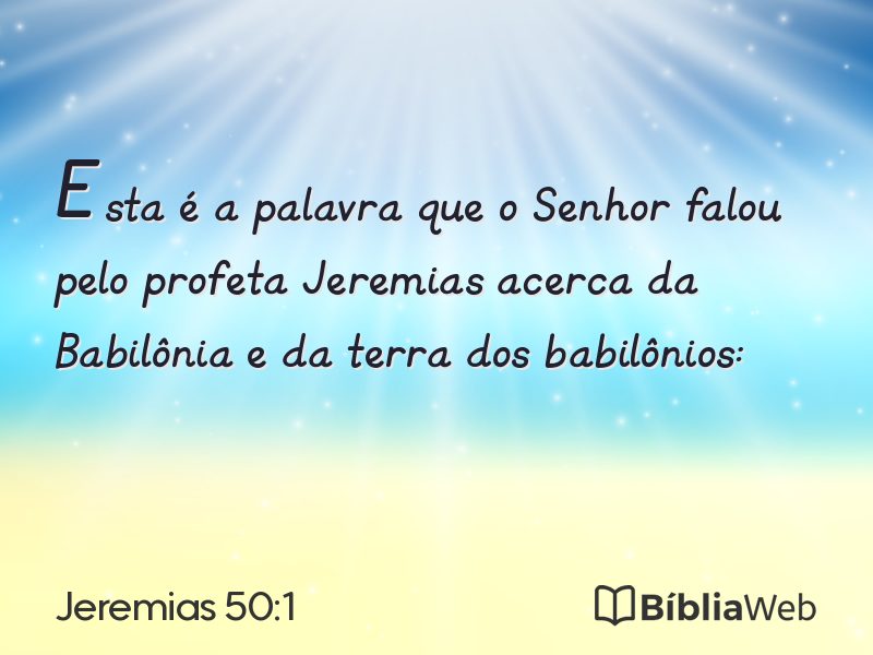 Jeremias 50:1 em imagem para compartilhar