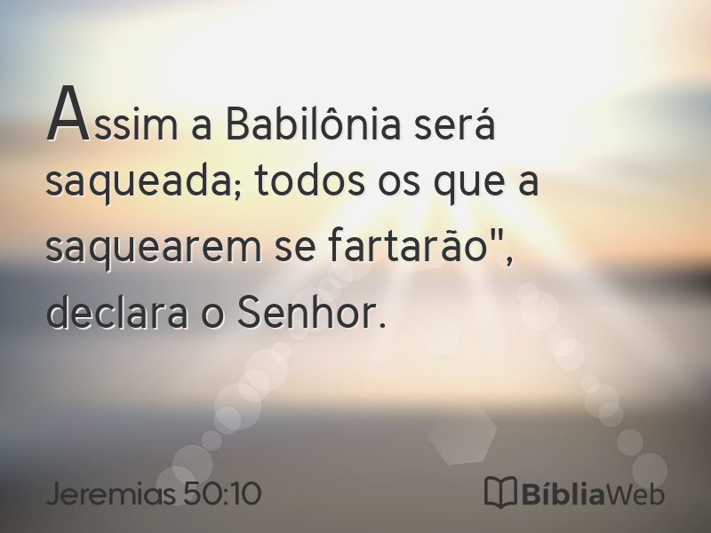 Jeremias 50:10 em imagem para compartilhar