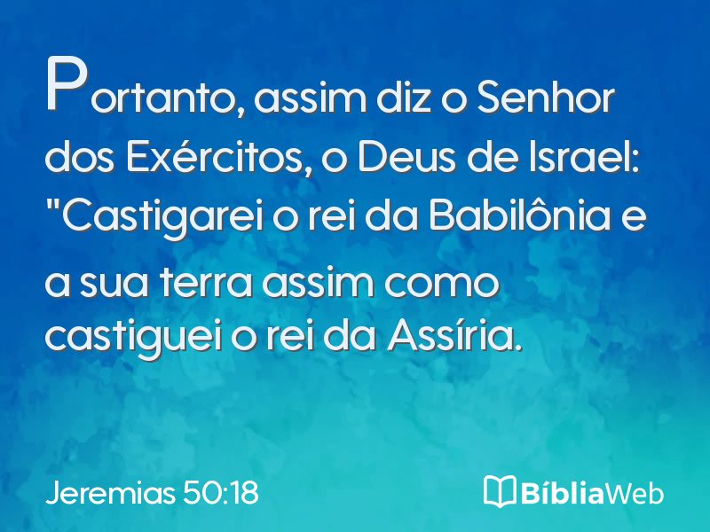 Jeremias 50:18 em imagem para compartilhar